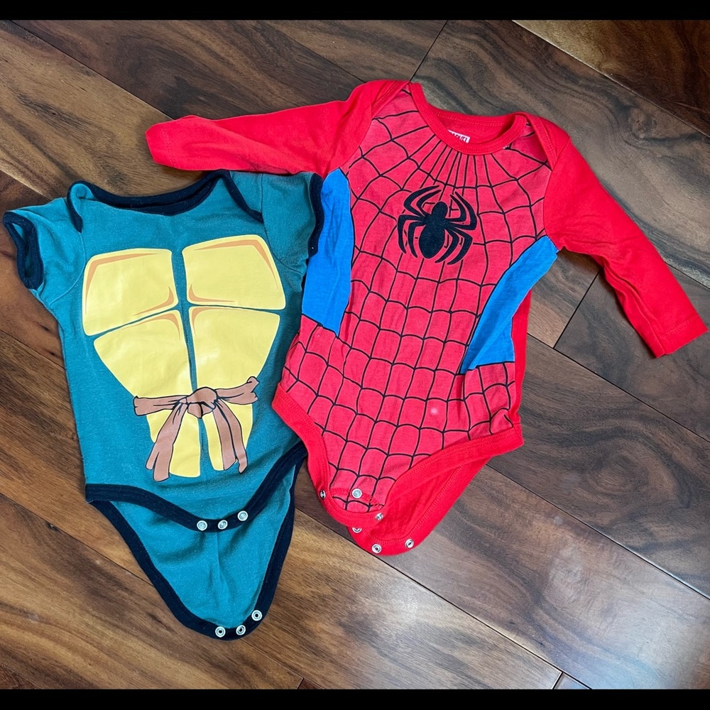 Ninja Turtles & Spider-man Onesies